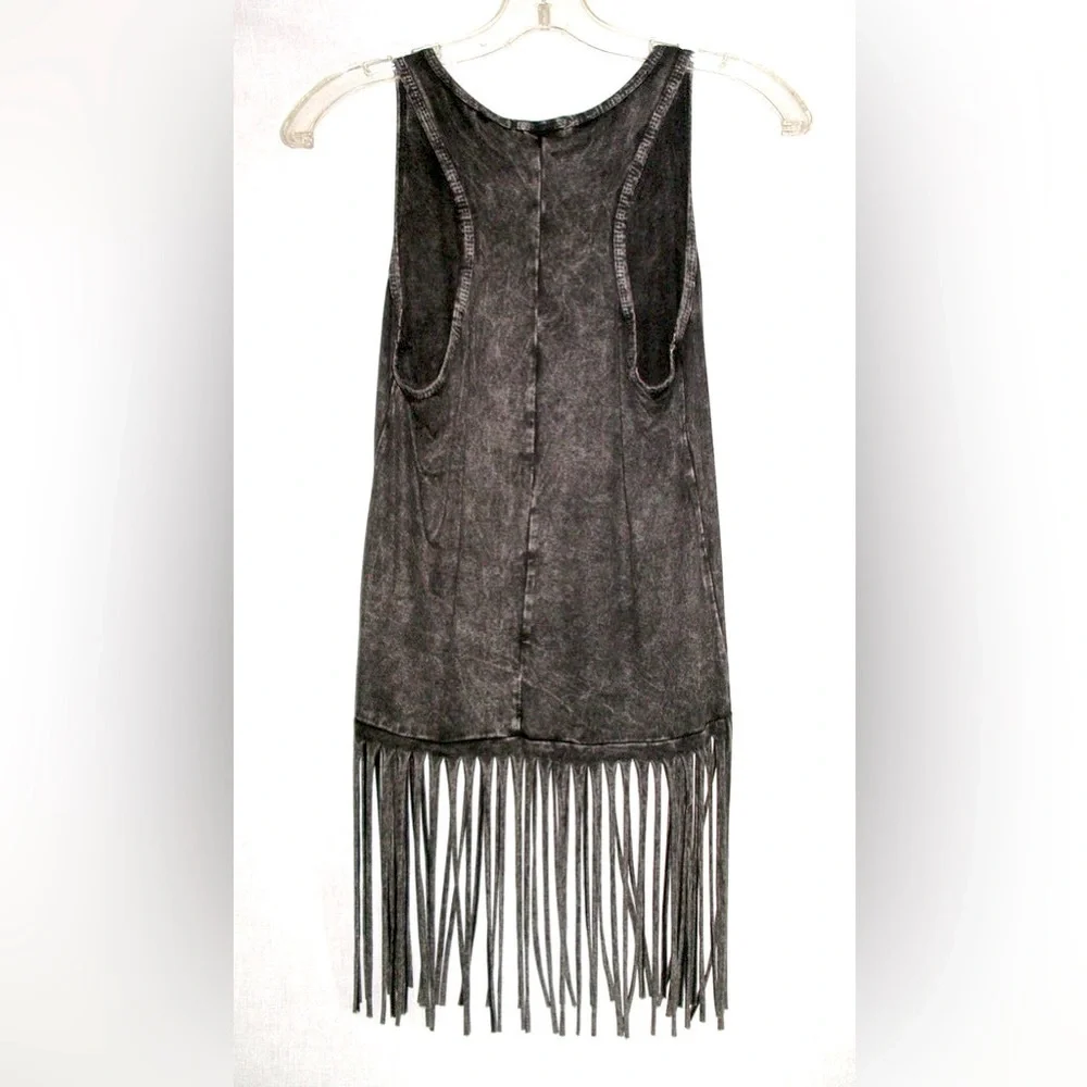 NWOT Shhh I'm Hunting Cowboys Black Distressed Western Tank Top Women's Medium M - Picture 2 of 14